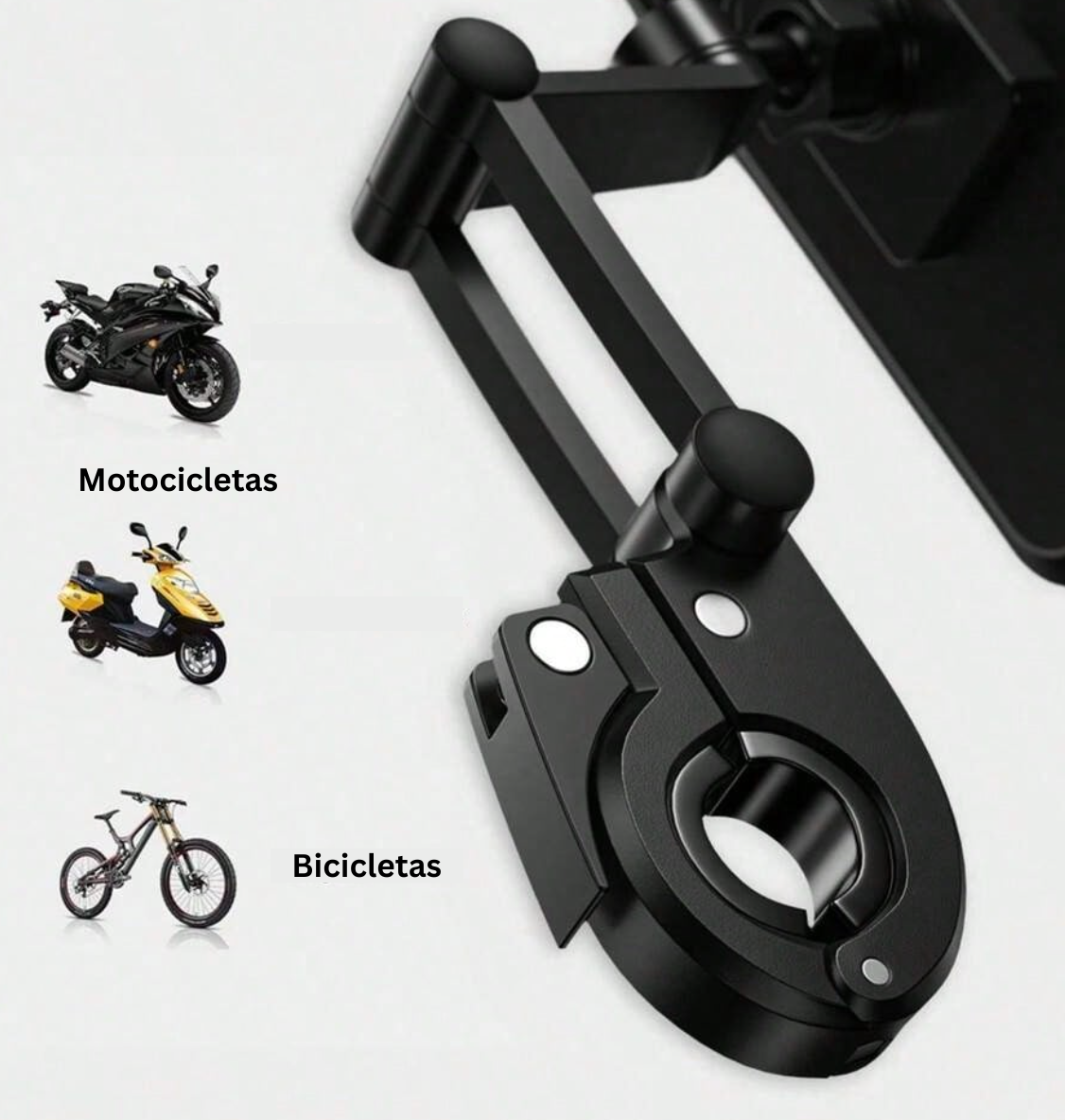 Soporte de teléfono impermeable para motocicleta