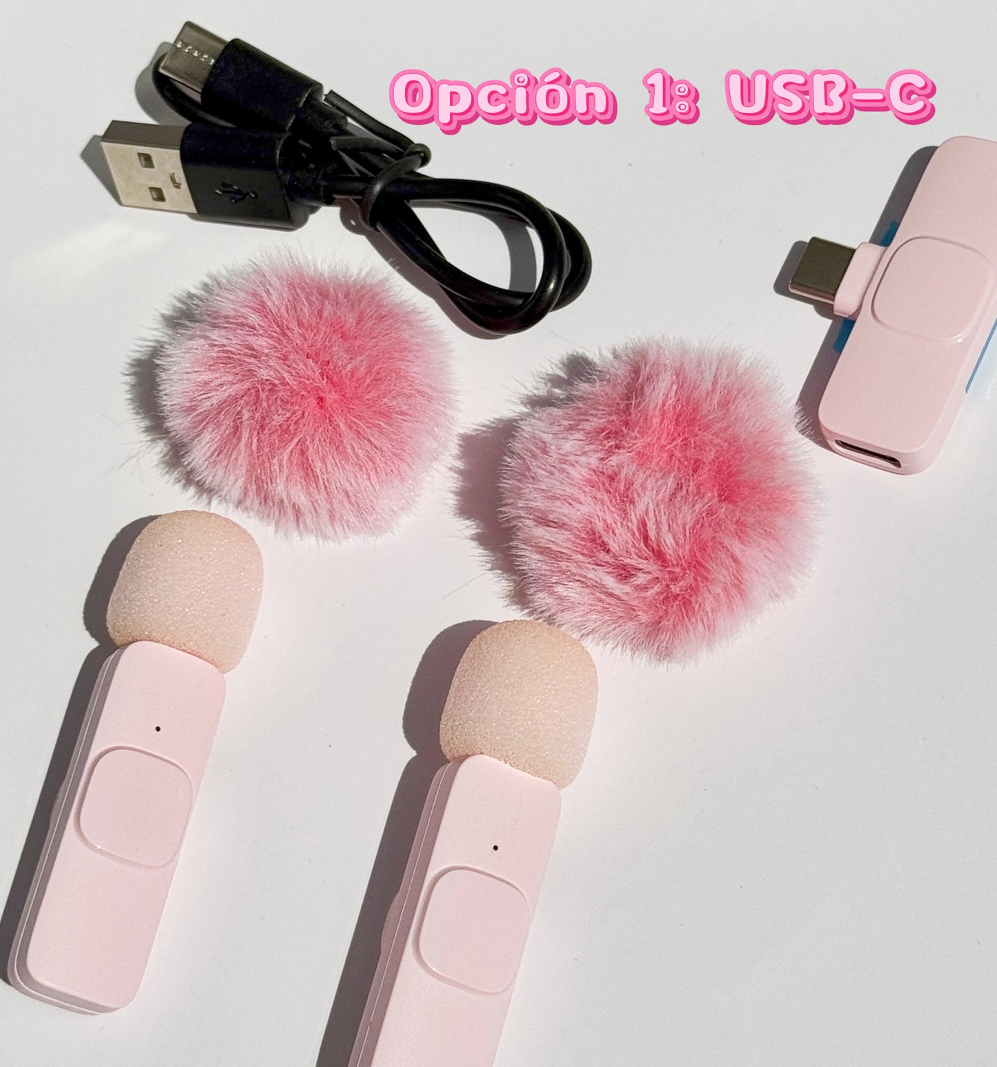 Set 2 micrófonos + 1 conector