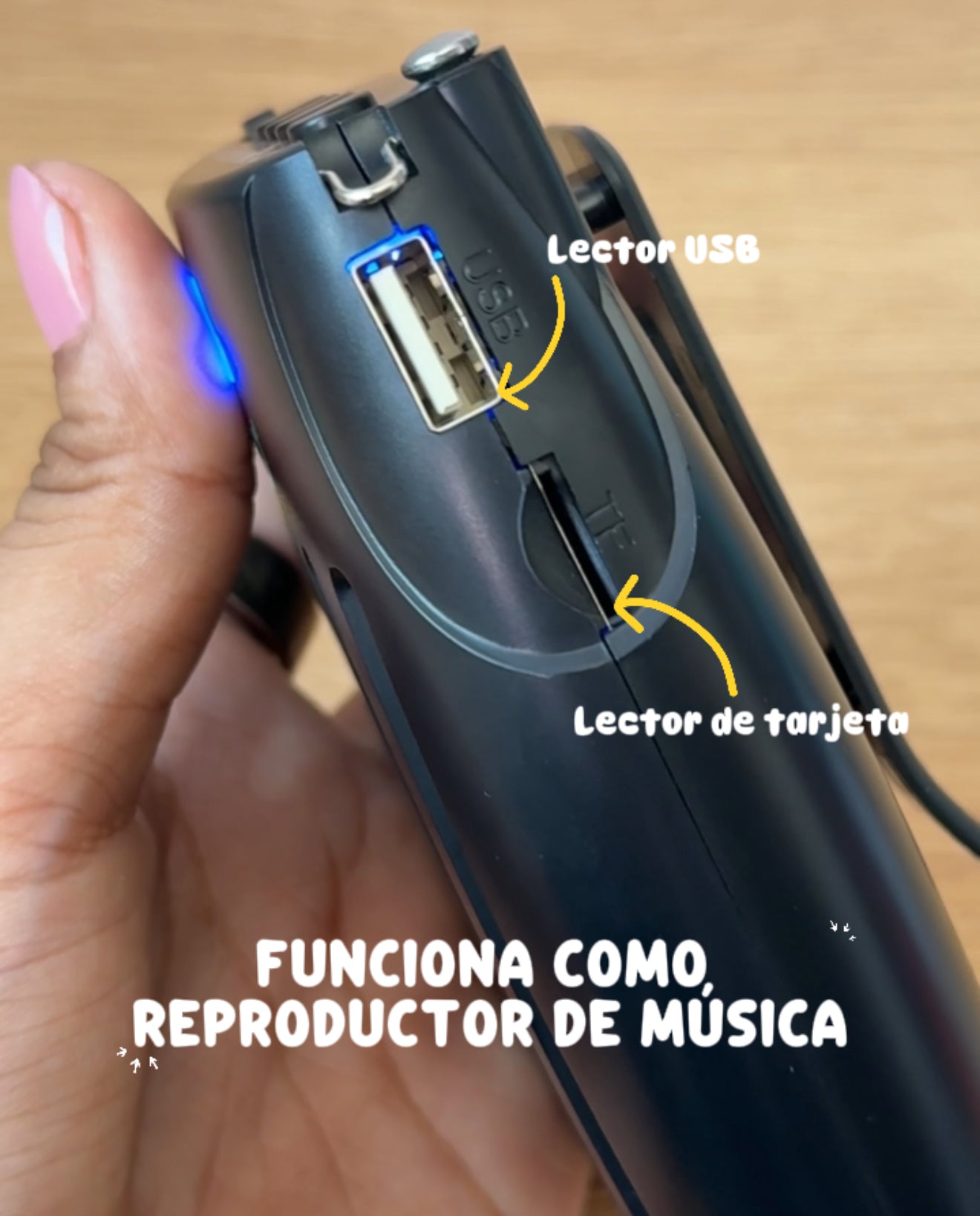 Micrófono amplificador de voz recargable