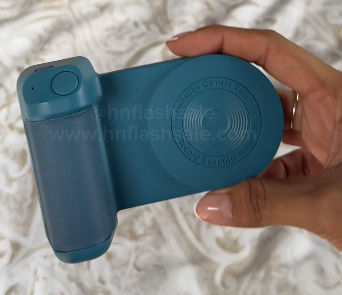 Mango magnético tipo cámara para celular