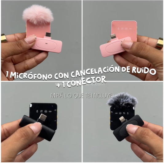 1 micrófono con cancelación de ruido + 1 conector