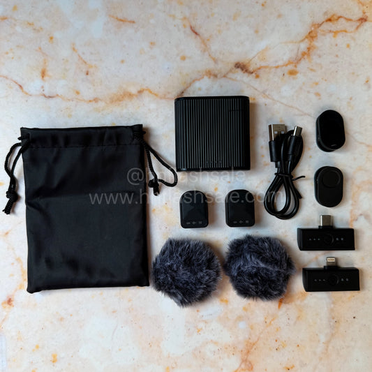 Par de micrófonos magneticos 2 en 1