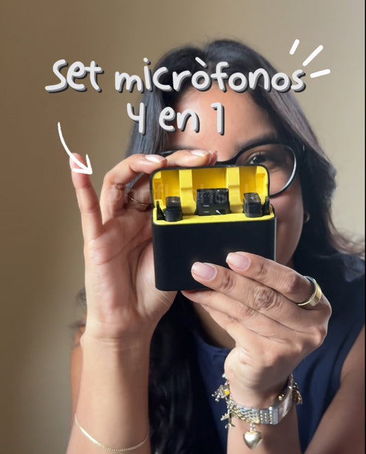 Set (2) microfonos 4 en 1