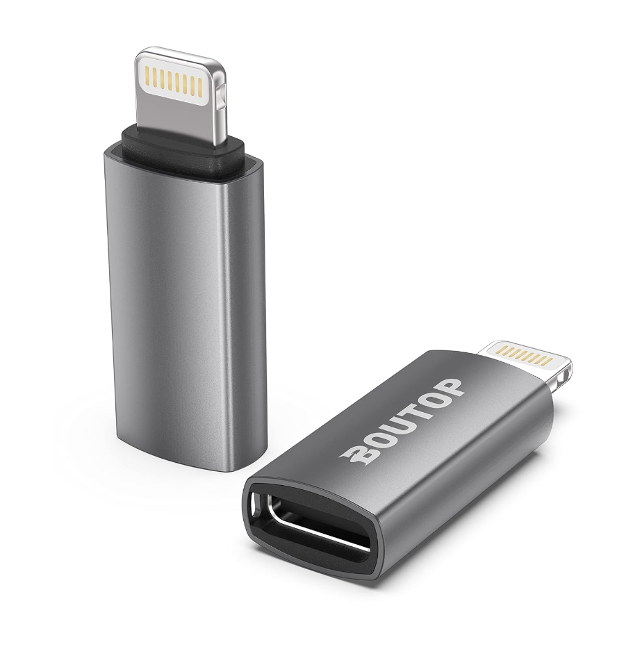 Adaptador de USB-C compatible con iPhone Lightning